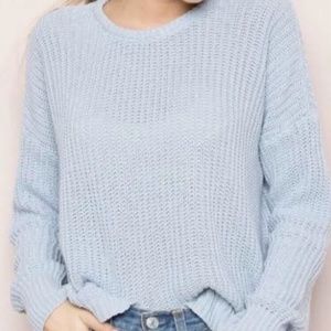 Brandy Melville baby blue oversized sweater